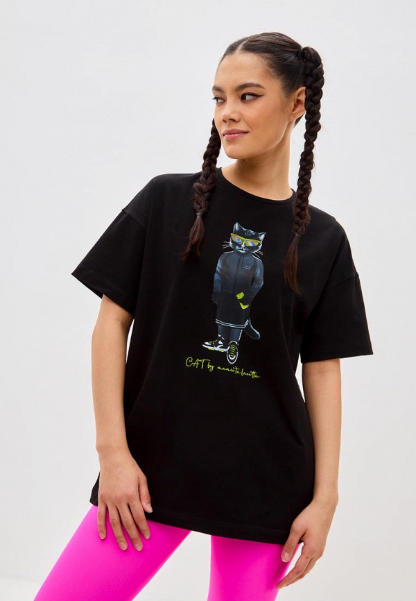 

Футболка Manii'ta Lacitta, Черный, Кот