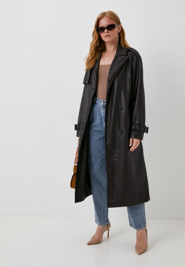 Плащ Modis коричневый, размер 44, фото 2