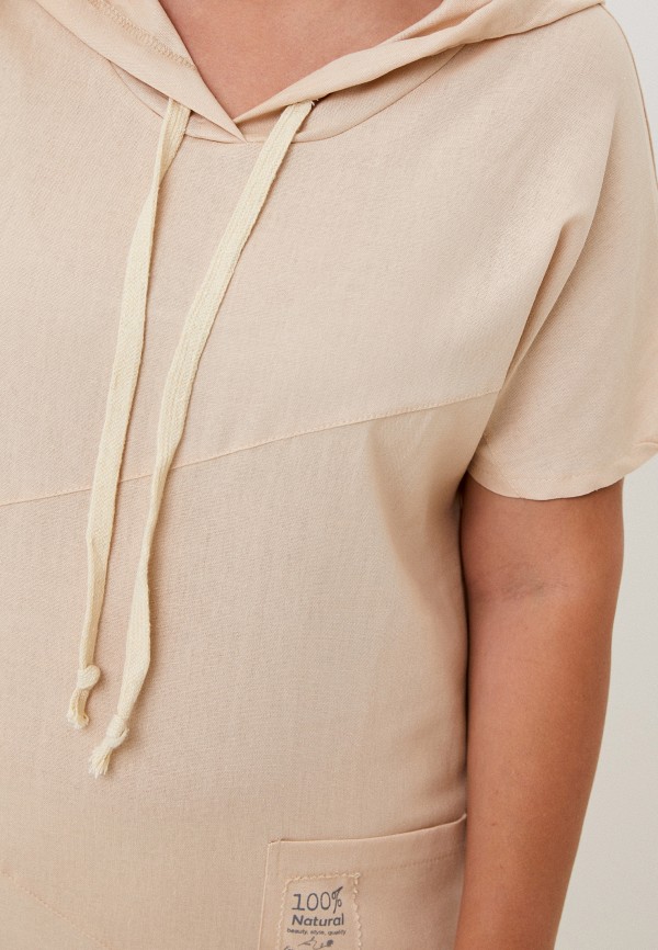 Платье Adele Fashion бежевый, размер 50, фото 4