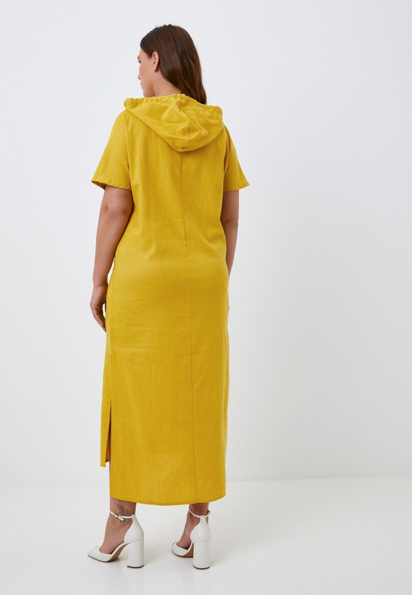 Платье Adele Fashion желтый, размер 54, фото 3