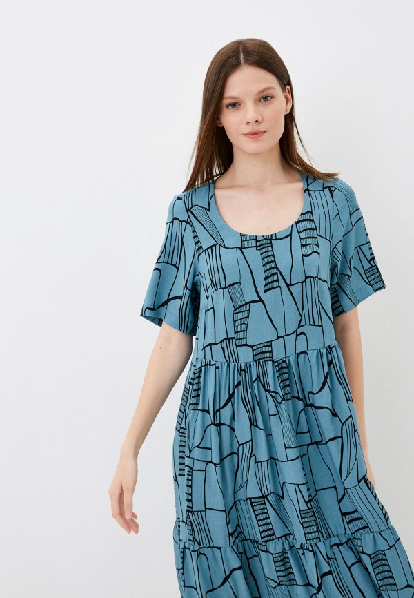 Платье Adele Fashion бирюзовый, размер 44, фото 2