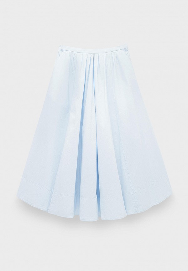 Юбка Forte Forte bci cotton popline elasticated skirt sky dust