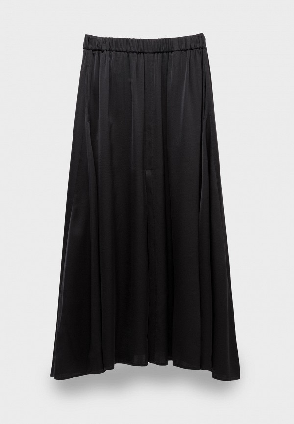 Юбка Forte Forte stretch silk satin elasticated skirt nero