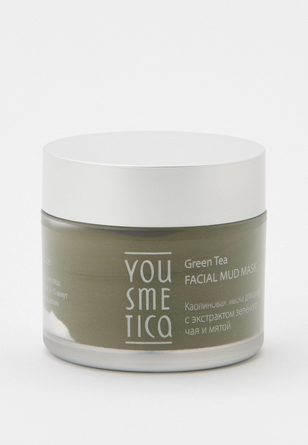 Маска для лица Yousmetica с экстрактом Зелёного чая и мятой маска осветляющая yousmetica гликолевая для лица 50мл