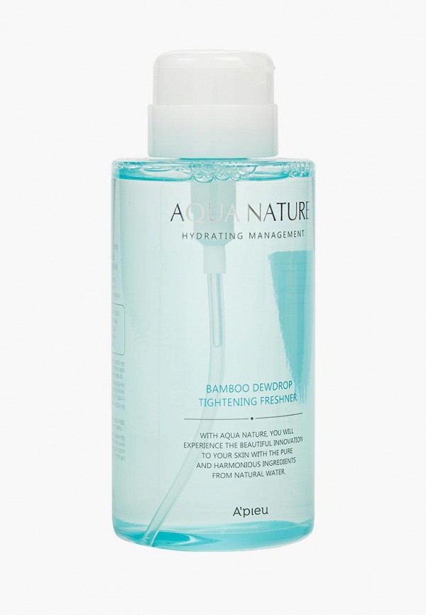 

Тоник для лица Apieu, Прозрачный, Aqua Nature Bamboo Dewdrop Tightening Freshener, 500 мл