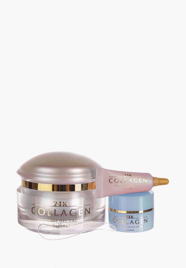

Набор для ухода за лицом Missha, Белый, 24K Collagen Intensive Rich Cream, 50 мл + 7 г + 3 мл