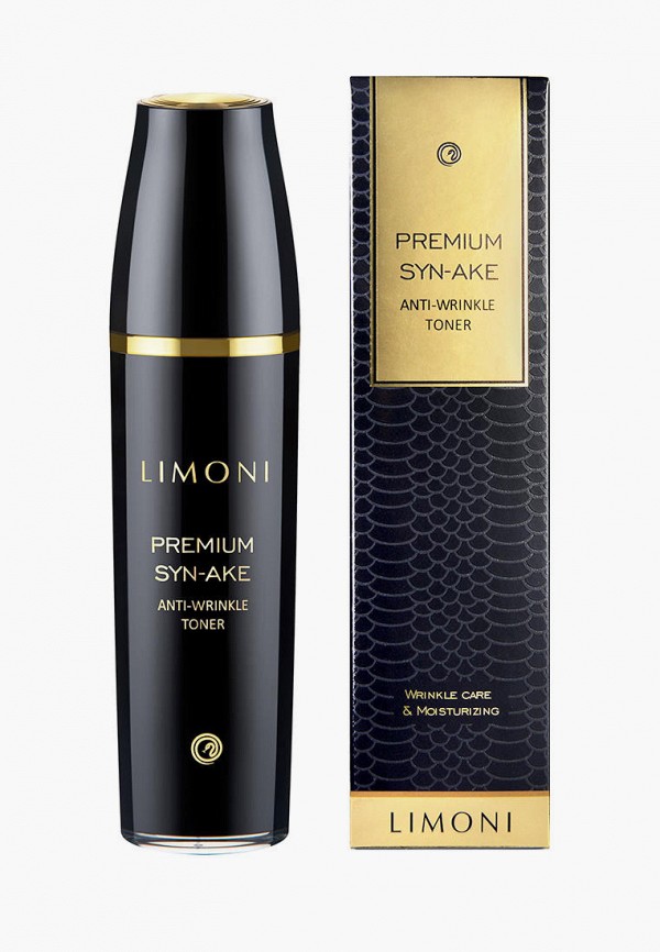 

Тонер Limoni, Черный, антивозрастной со змеиным ядом, 120 мл
