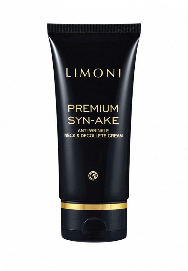 

Крем для шеи и декольте Limoni, Черный, антивозрастной с пептидами Premium Syn-Ake,75 мл