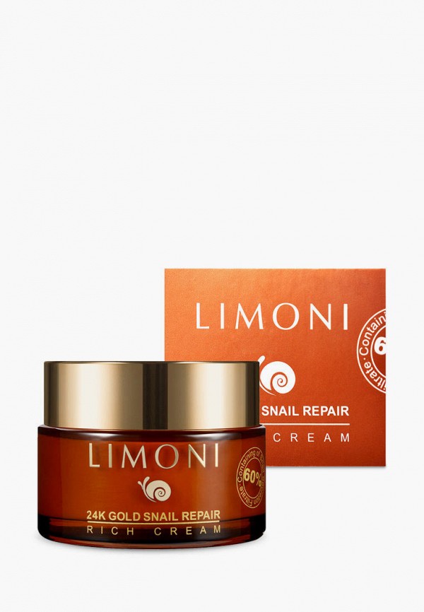 

Крем для лица Limoni, Белый, с золотом и экстрактом слизи улитки, 50 мл