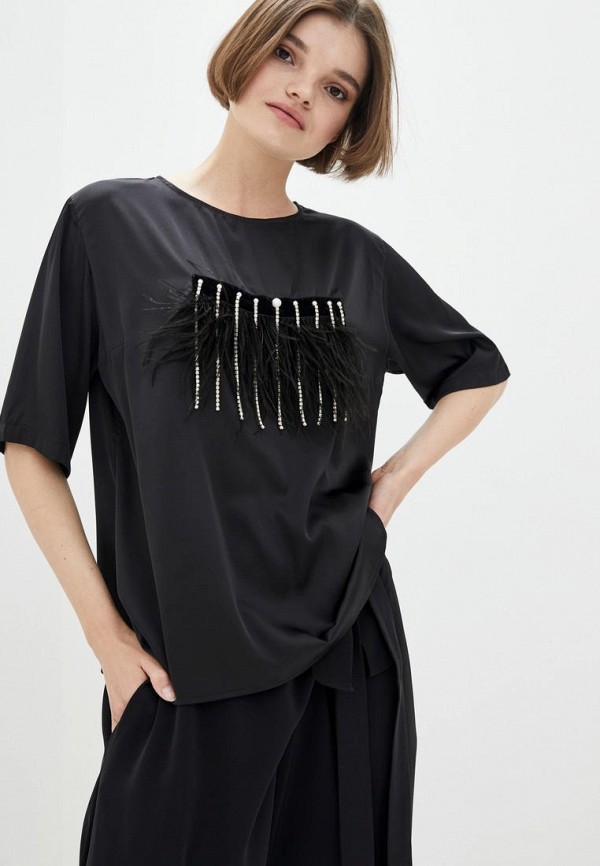 

Блуза LZFashion, Черный, LZFashion MP002XW10KDP