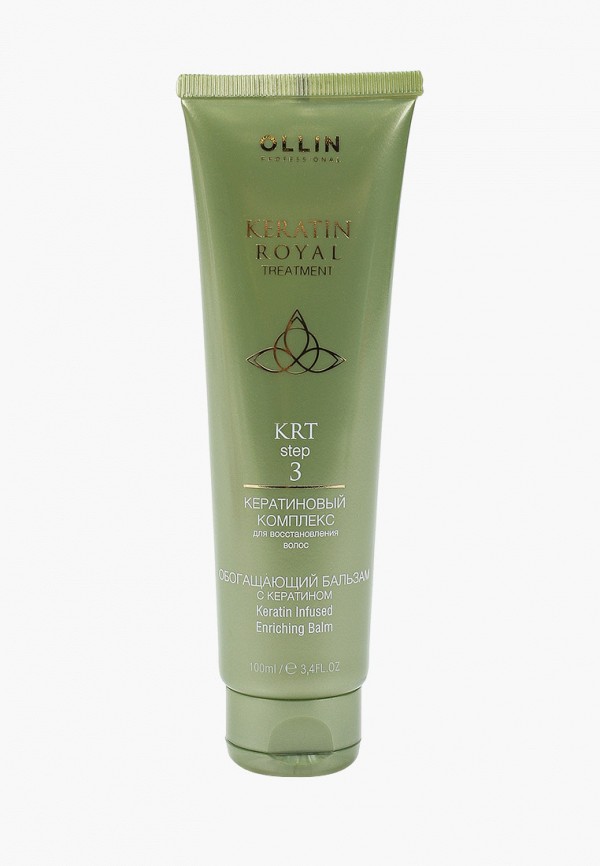 

Бальзам для волос Ollin, Белый, KERATIN ROYAL TREATMENT восстанавливающий с кератином Step 3, 100 мл
