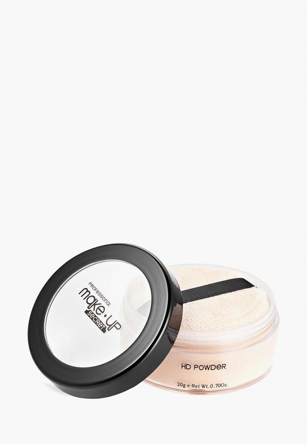 

Пудра Make-Up Secret, Бежевый, рассыпчатая минеральная (HD Powder), HDP3, 20 г