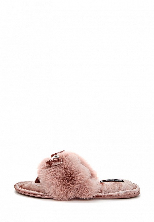 

Тапочки Pretty You London, Розовый, Pretty You London MP002XW114A3