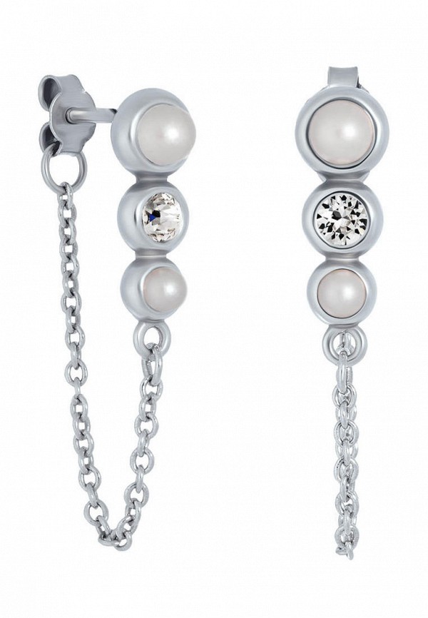 

Серьги Mademoiselle Jolie Paris, Разноцветный, PERLES Rhodium Dove