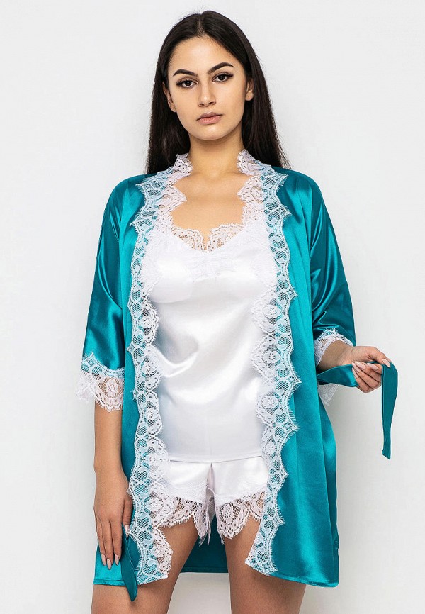 

Комплект домашний Ghazel, Белый;бирюзовый, Ghazel MP002XW11A9H