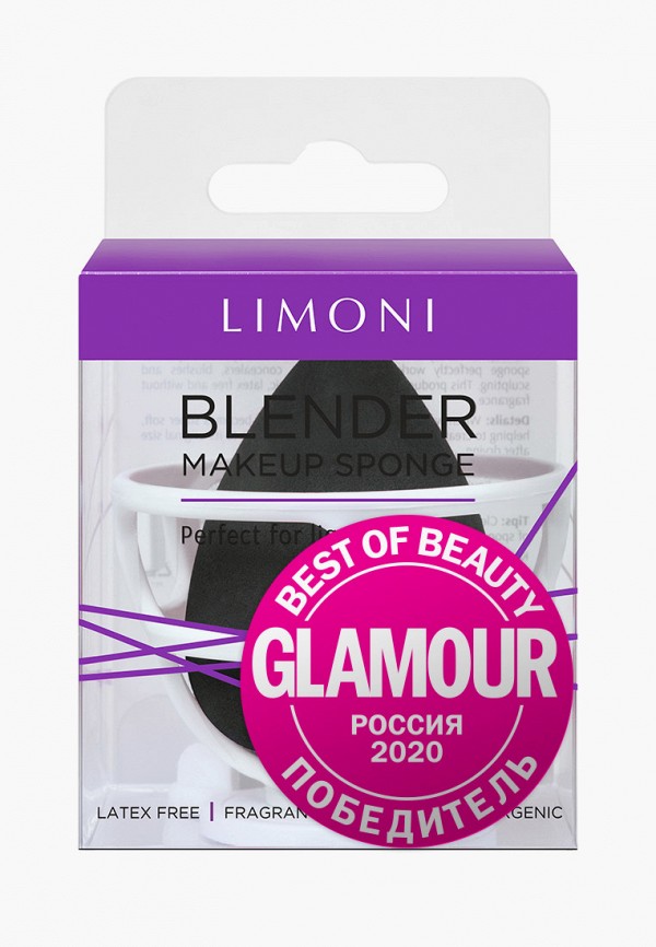 

Спонж для макияжа Limoni, Черный, Blender Makeup