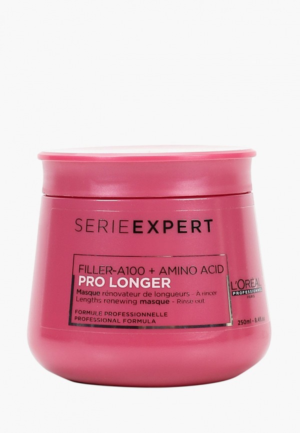 

Маска для волос L'Oreal Professionnel, Прозрачный, для восстановления по всей длине, Pro Longer, 250 мл