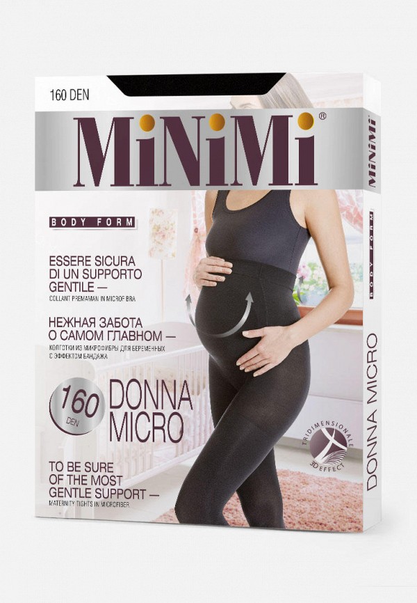 

Колготки для беременных Minimi, Черный, DONNA MICRO 160 DEN
