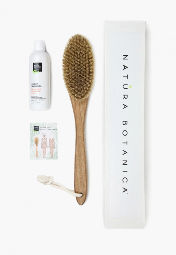 

Набор для ухода за телом Natura Botanica, Разноцветный, "BODY", Щетка для сухого массажа + Масло 150 мл