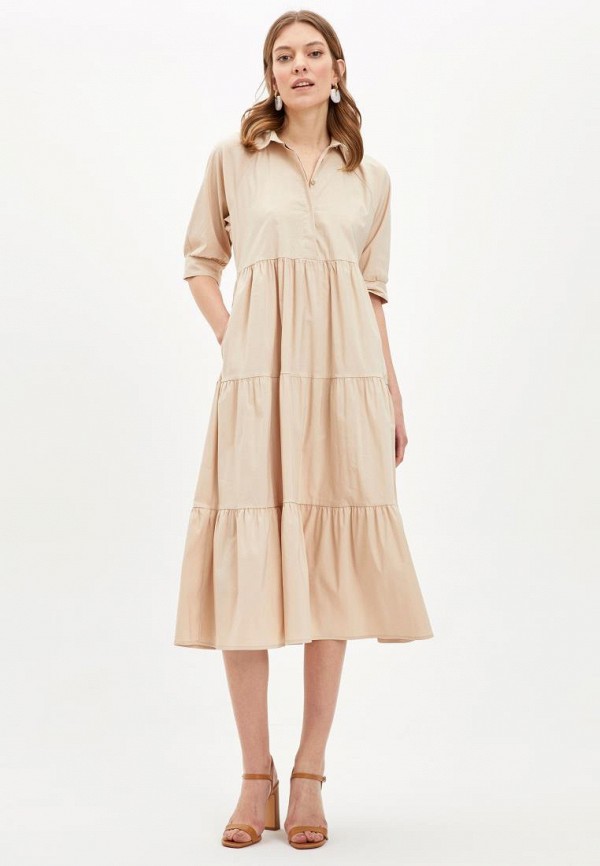 

Платье DeFacto, Бежевый