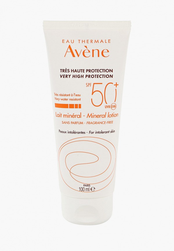 

Молочко солнцезащитное Avene, Белый, с минеральным экраном SPF 50+, без отдушек, 100 мл