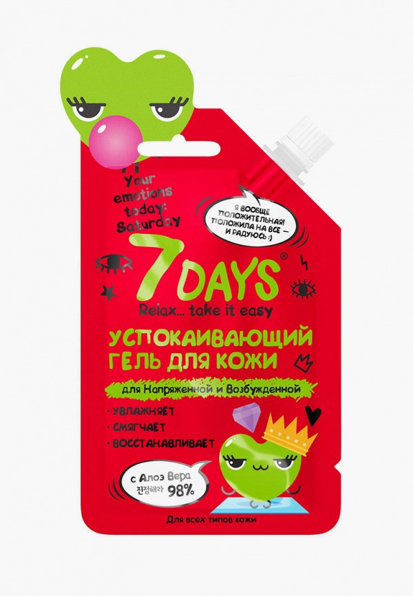 

Гель для лица 7Days Ukraine, Прозрачный, 7Days Ukraine MP002XW11Q2S