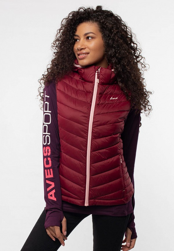 Жилет спортивный Avecs, Бордовый, Avecs MP002XW11QJ9