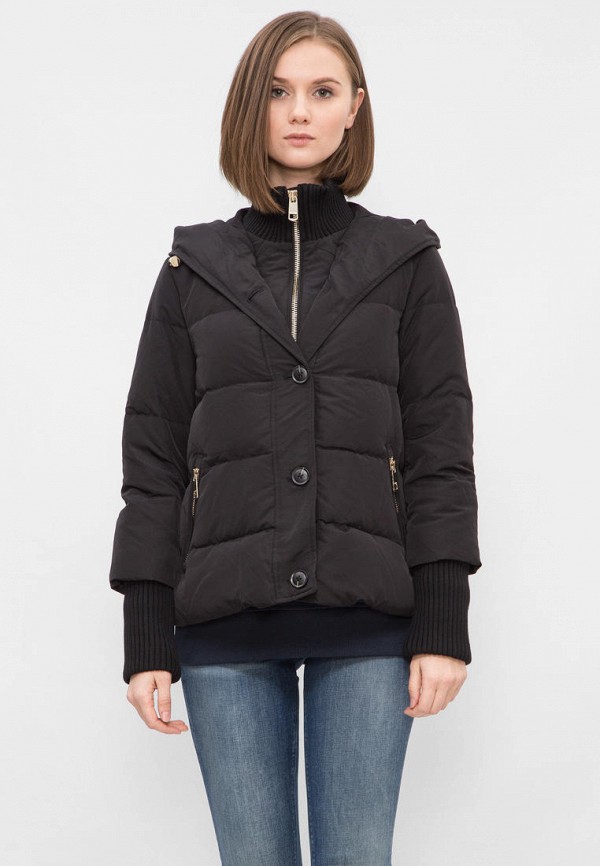 

Пуховик Tommy Hilfiger, COBY RIB KNIT JKT, Черный