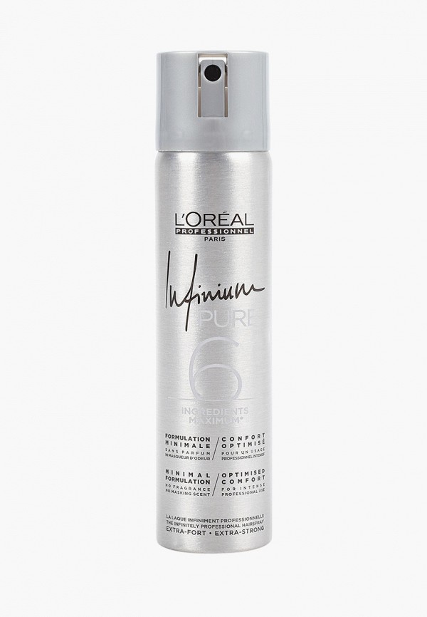 

Лак для волос L'Oreal Professionnel, Прозрачный, INFINIUM PURE EXTRA STRONG Для экстрасильной фиксации