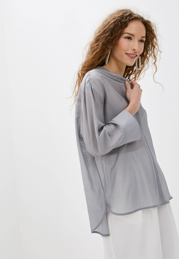 Блуза Christina Shulyeva цвет серый 