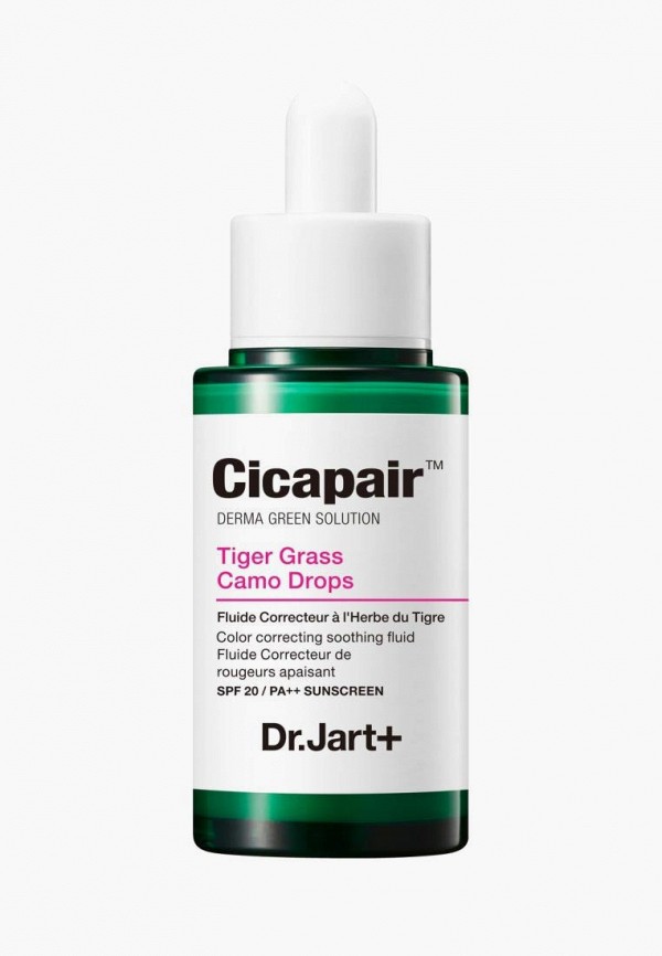 

Флюид для лица Dr.Jart, Прозрачный, Cicapair Tiger Grass Camo Drops SPF 20, 30 мл