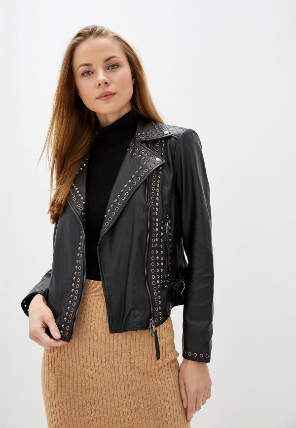 

Куртка кожаная Madeleine, Черный