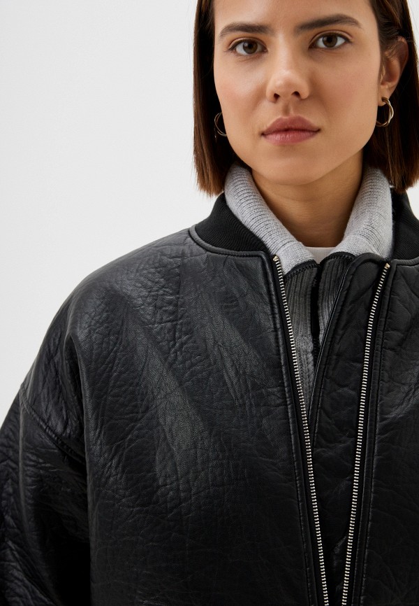 фото Куртка кожаная утепленная befree