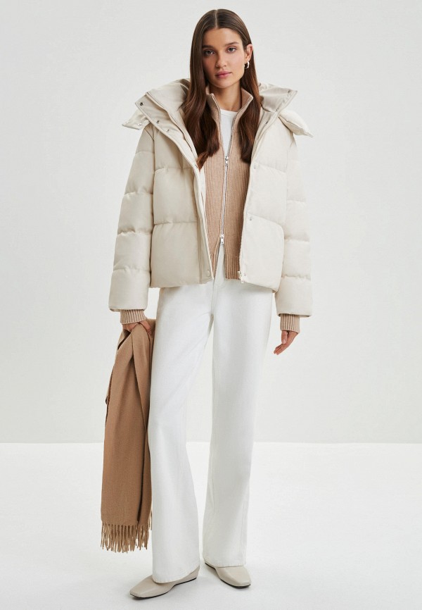 фото Куртка кожаная утепленная zarina