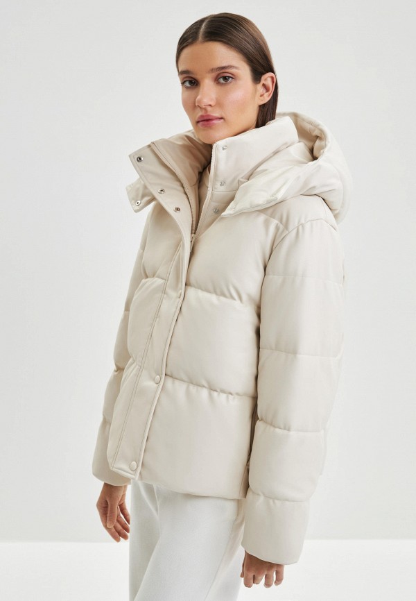 фото Куртка кожаная утепленная zarina