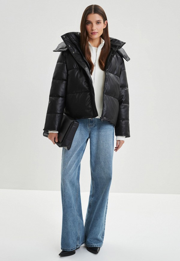 фото Куртка кожаная утепленная zarina