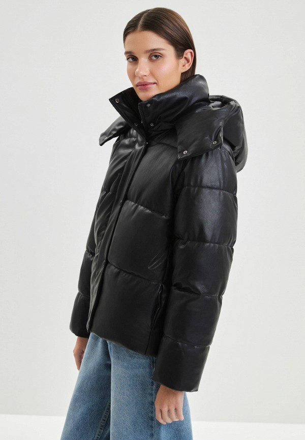 фото Куртка кожаная утепленная zarina