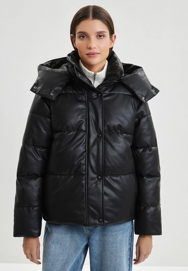 фото Куртка кожаная утепленная zarina