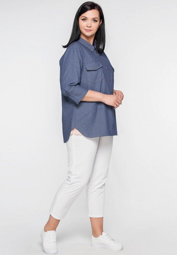Рубашка джинсовая Limonti цвет синий  Фото 2