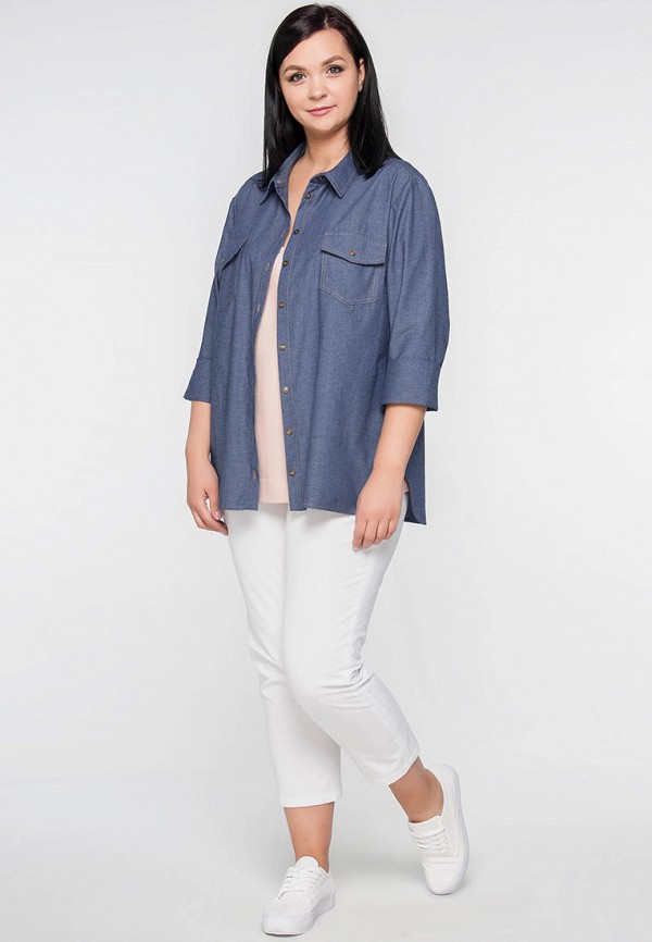 Рубашка джинсовая Limonti цвет синий  Фото 6