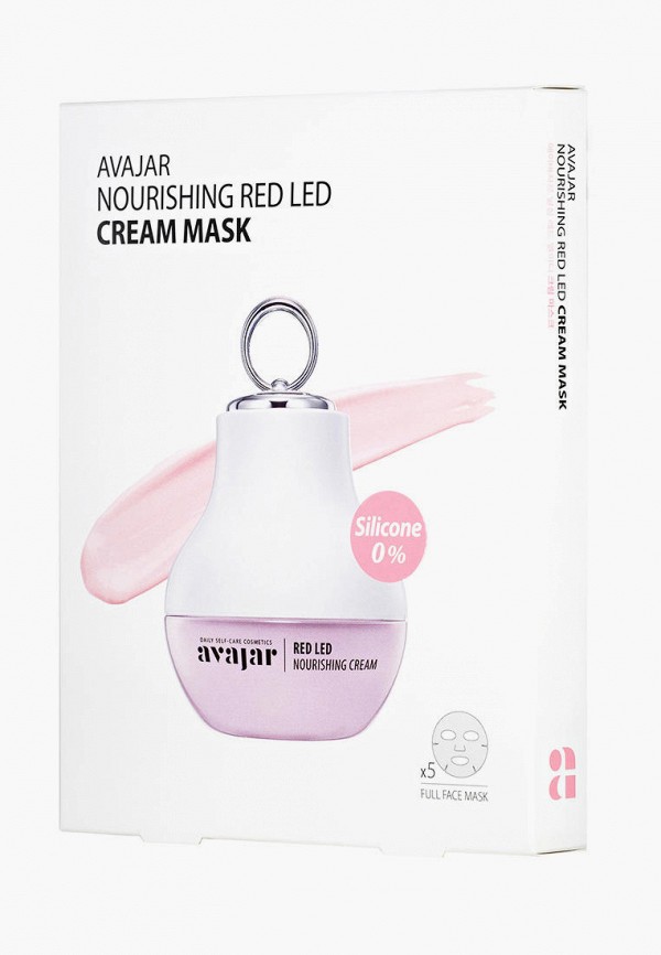 

Набор масок для лица Avajar, Красный, питательных, Nourishing Red Led Cream, 5 шт.