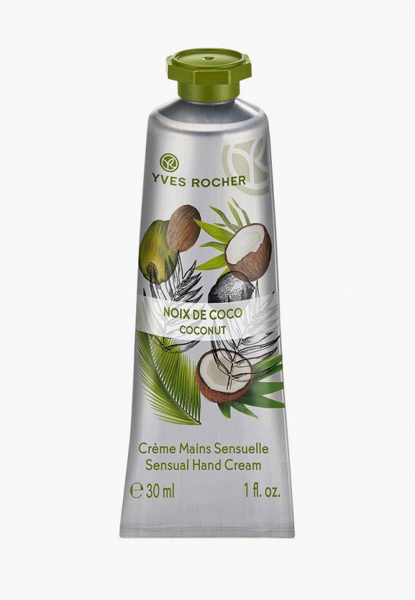 

Крем для рук Yves Rocher, Белый, кокосовый орех, 30 мл