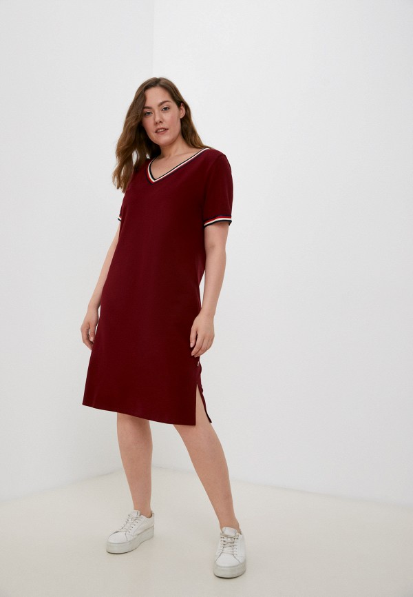 Платье Zavi бордовый, размер 46, фото 2