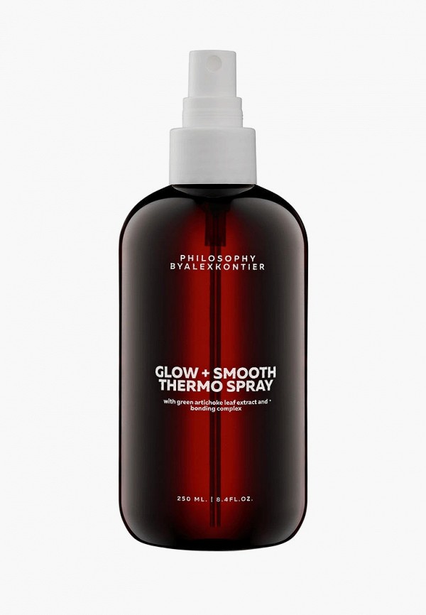 Спрей для волос Philosophy by Alex Kontier Glow + Smooth Thermo Spray Несмываемый, термозащитный, 250 мл термозащитный спрей для блеска и гладкости волос philosophy by alex kontier glow smooth 250 мл