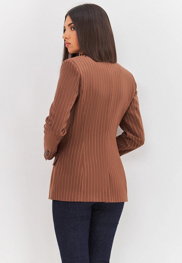 Жакет Sandrine коричневый, размер 46, фото 3