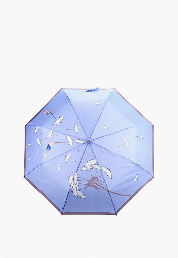 Зонт складной Fabretti фиолетового цвета