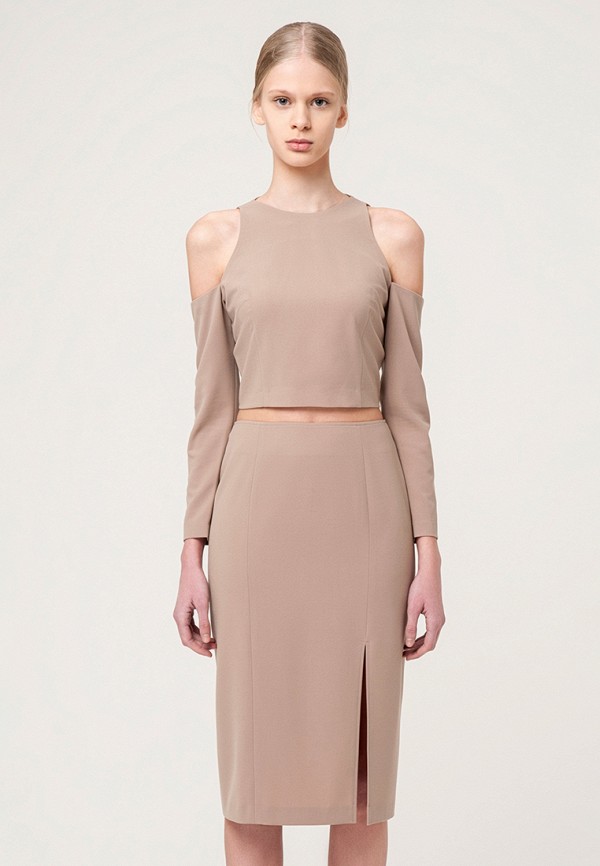 

Костюм minimally, Бежевый, Two-piece dress with cutout shoulders