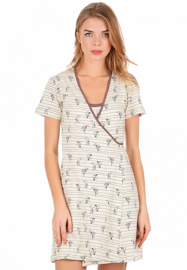 

Халат домашний Barwa garments; Barwa garments MP002XW13XCE, Бежевый