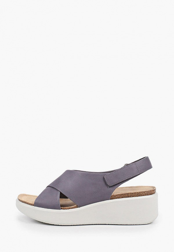 

Босоножки Ecco, Серый, ECCO FLOWT WEDGE CORK