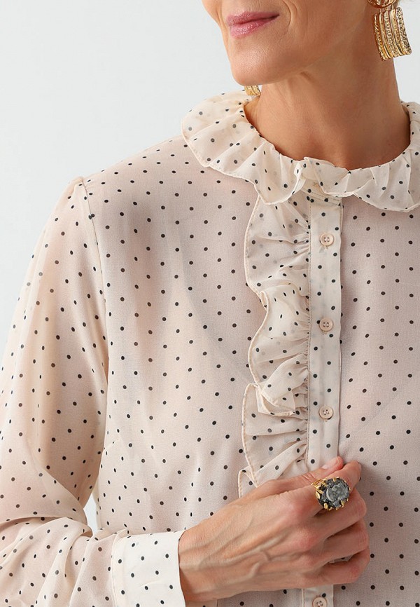 Блуза Lilly Bennet бежевый, размер 54, фото 5